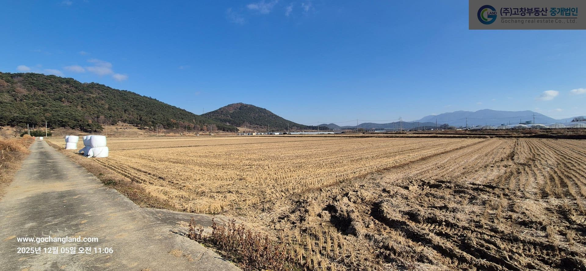 	 고창군 아산면 상갑리 고인돌유적지 인근에 위치한 비닐하우스 설치 적합 농지 2