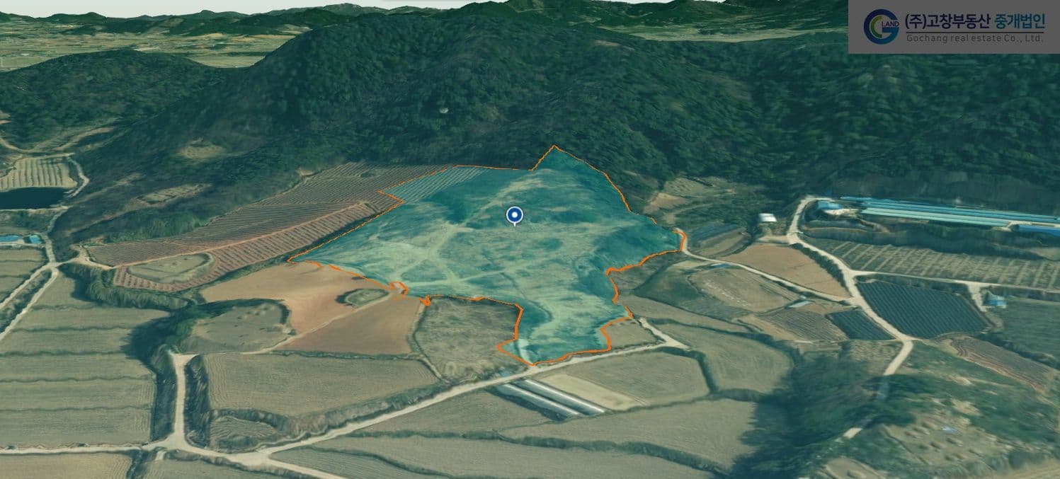 고창군 고창읍 신월리에 위치한 지목상 임야이나 밭으로 사용중인 농지 