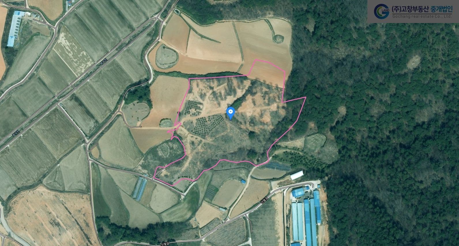고창군 고창읍 신월리에 위치한 지목상 임야이나 밭으로 사용중인 농지  3
