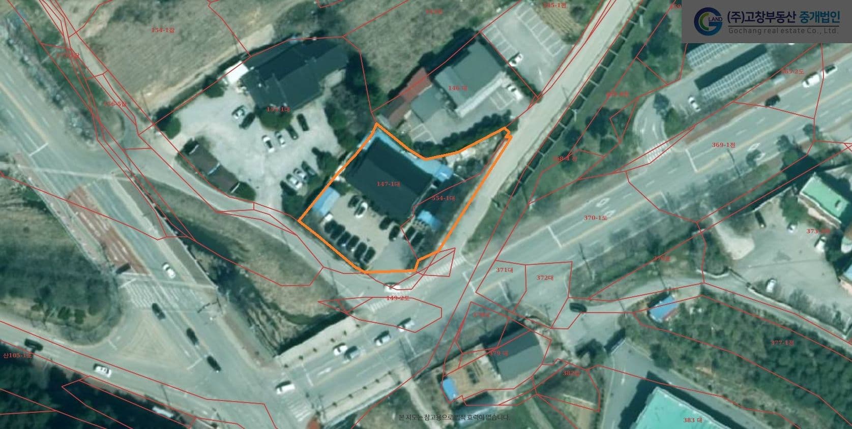 고창읍 월곡리 고창종합운동장 앞 사거리에 위치한 음식점 상가건물 2