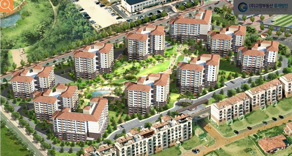 고창군 고창읍 석정관광단지에 위치한 실버타운 서울시니어스고창타워 27평형 4