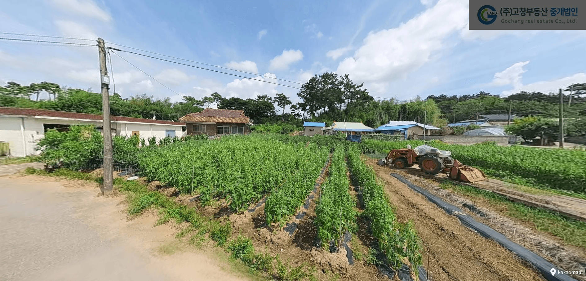 고창군 성내면 월산리 내안마을에 위치한 주택 건축부지