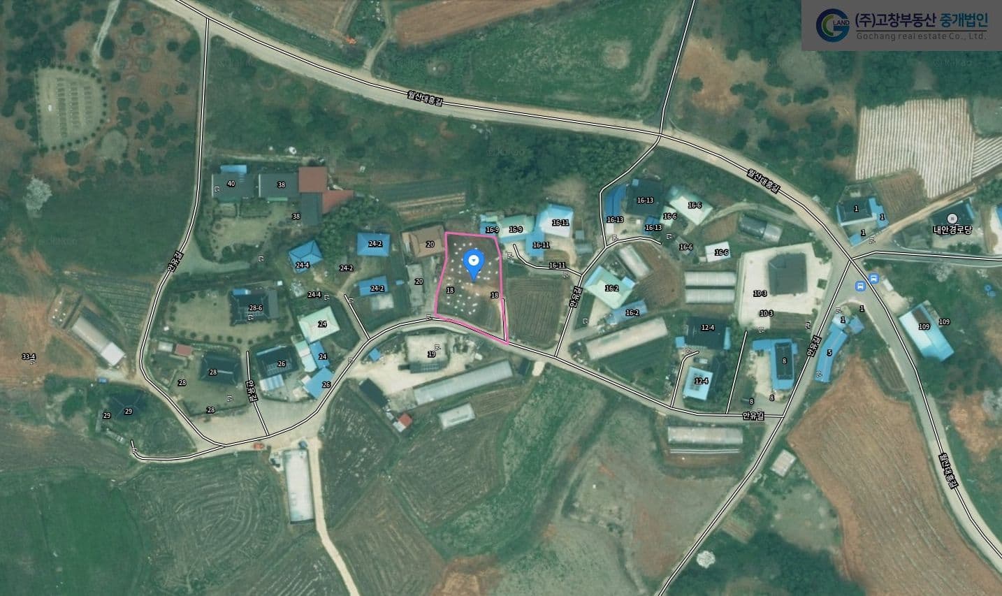 고창군 성내면 월산리 내안마을에 위치한 주택 건축부지 2