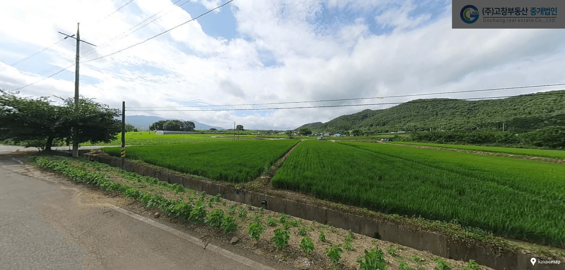 고창군 부안면 상등리에 위치한 벼농사용 농지