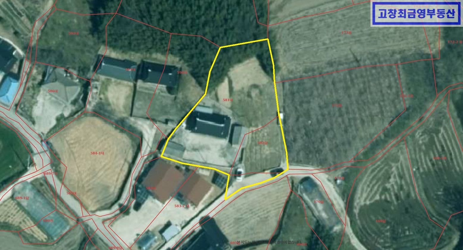 고창군 성송면 무송리에 위치한 미등기주택