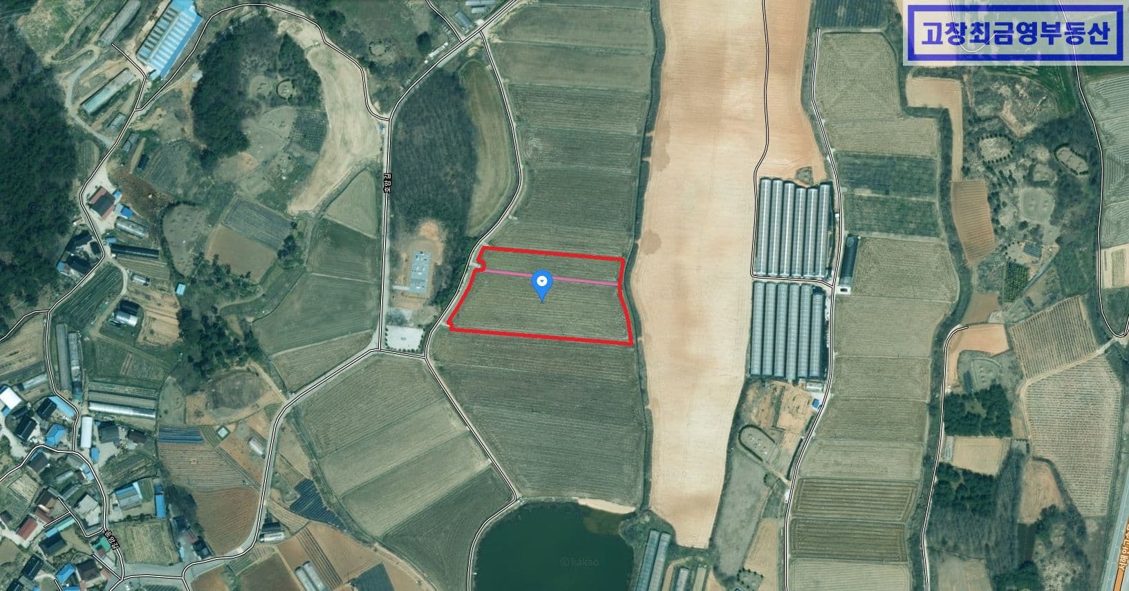 고창군 고창읍 죽림리에 위치한 벼농사용 농지