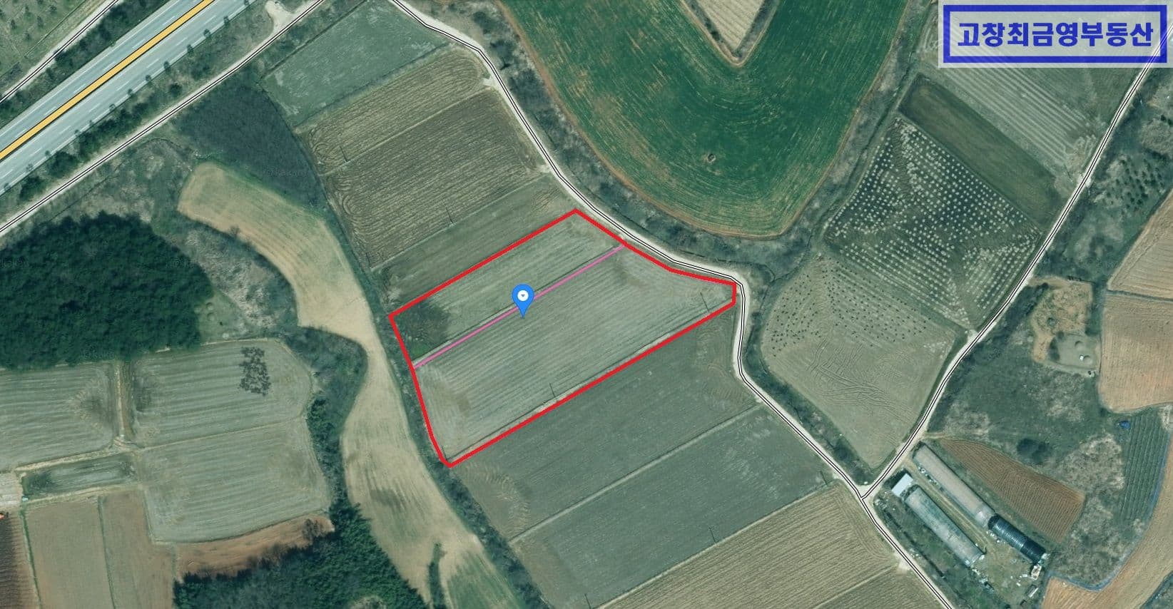 고창군 무장면 교흥리에 위치한 벼농사용 농지
