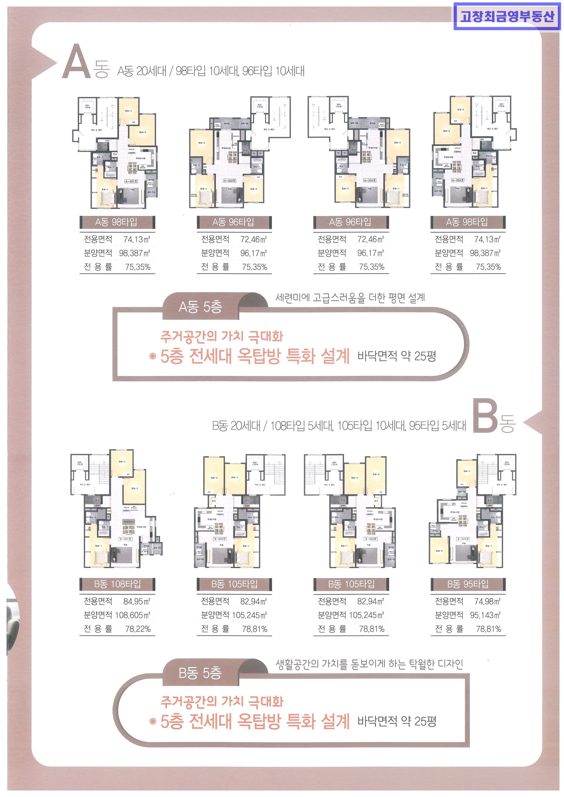 고창군 고창읍내 고급빌라 샤인힐연립주택 29형 2