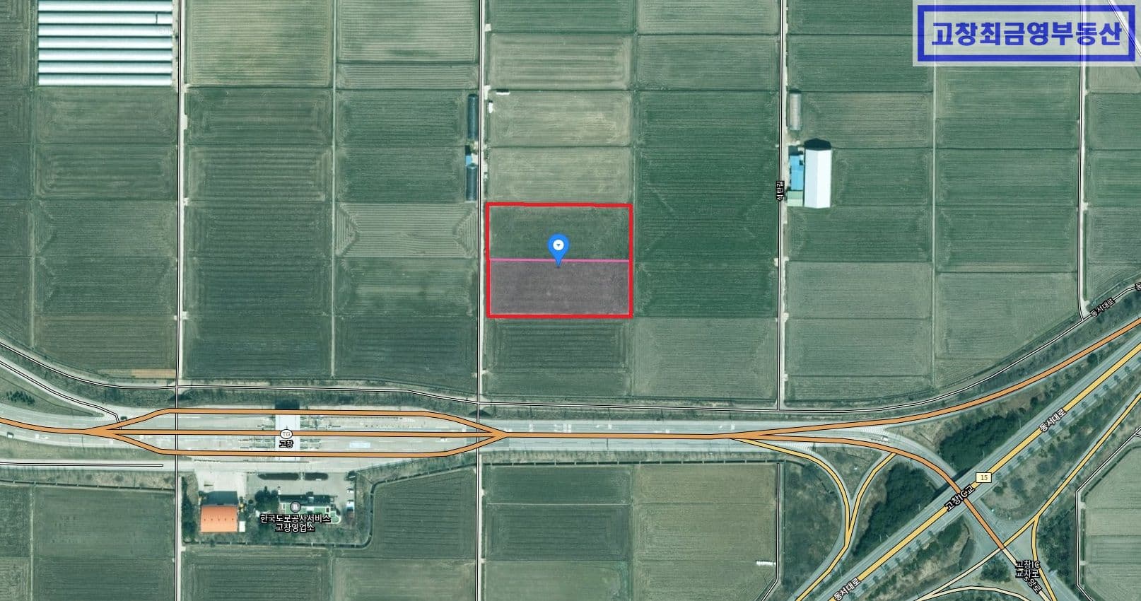 高敞邑主曲里に位置する特作用ビニールハウス設置適合農地2筆2400坪 2