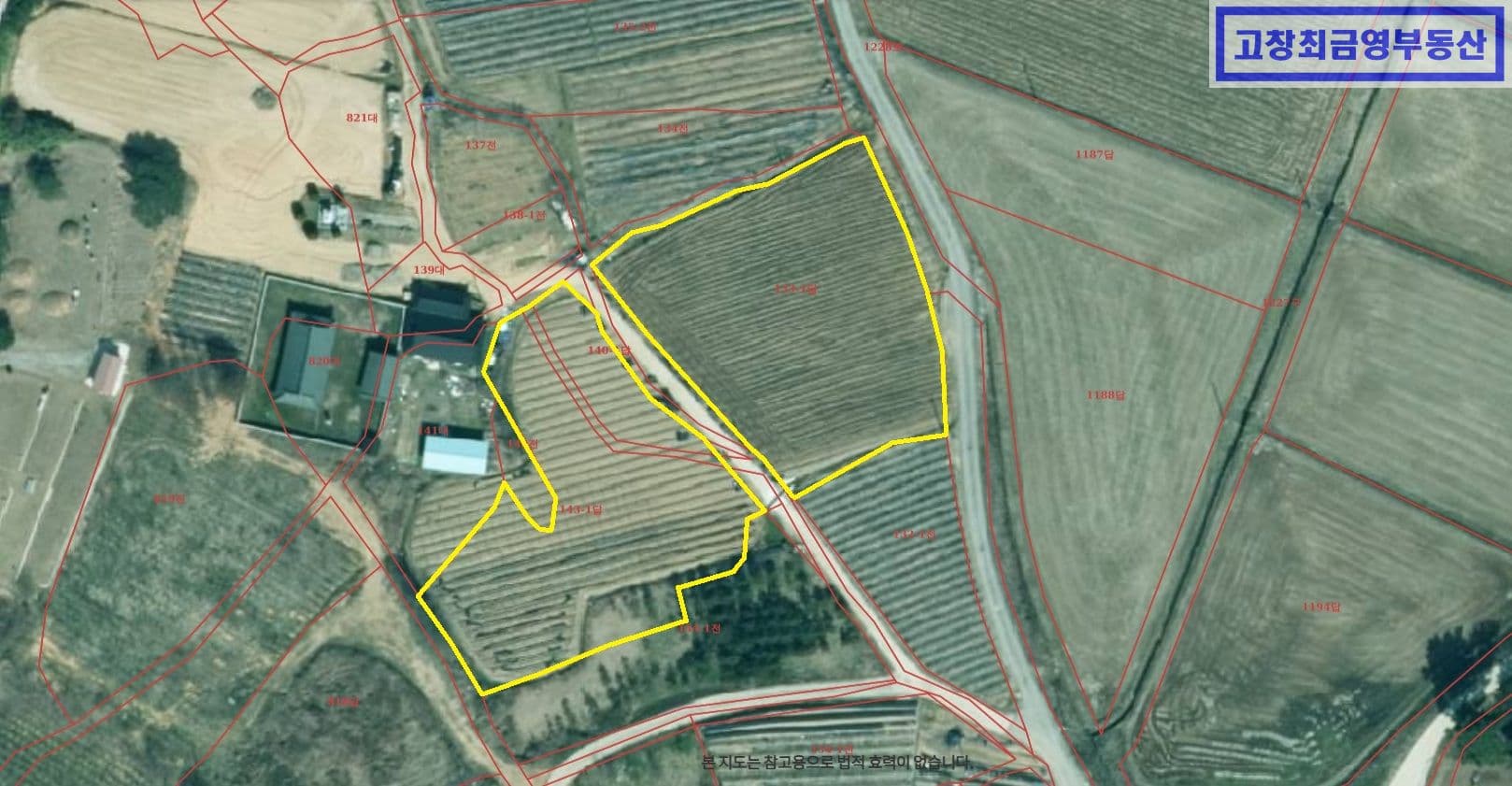 高敞郡高水面奉山里に位置する計画管理地域の多用途農地3筆1296坪 3