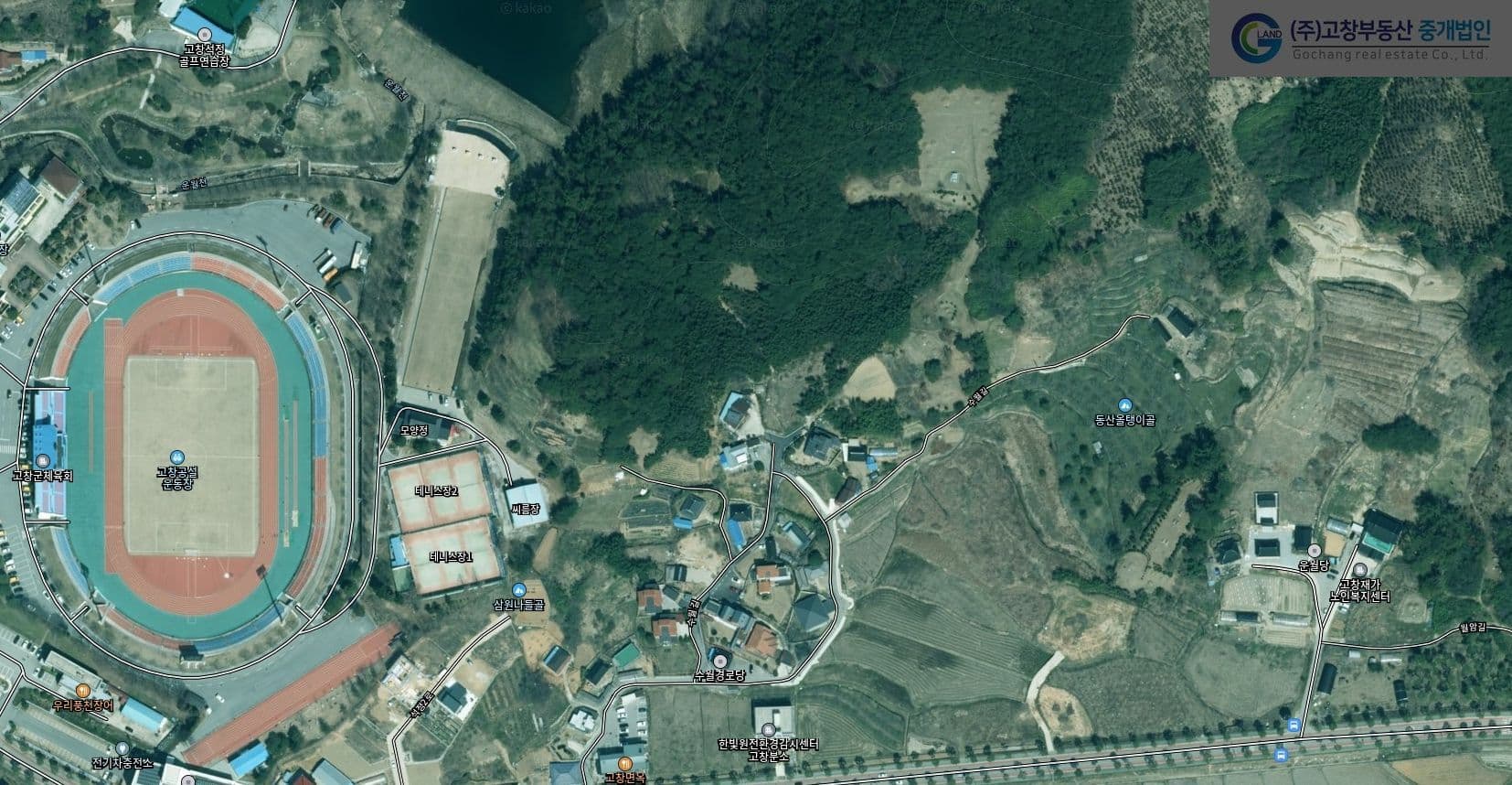 고창읍내 수월마을 상단 , 석정온천 인근 단독주택 건축 적합지 2