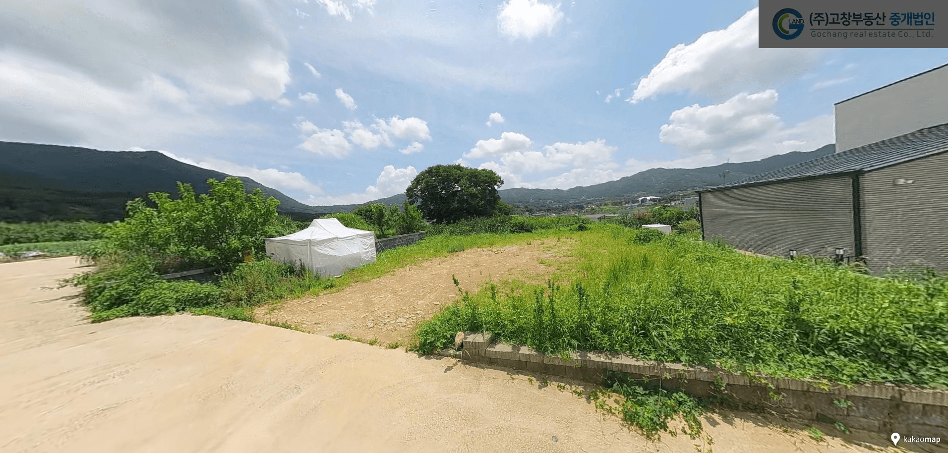 고창군 고창읍 석정온천인근 수월마을 상단에 위치한 전원주택 건축부지