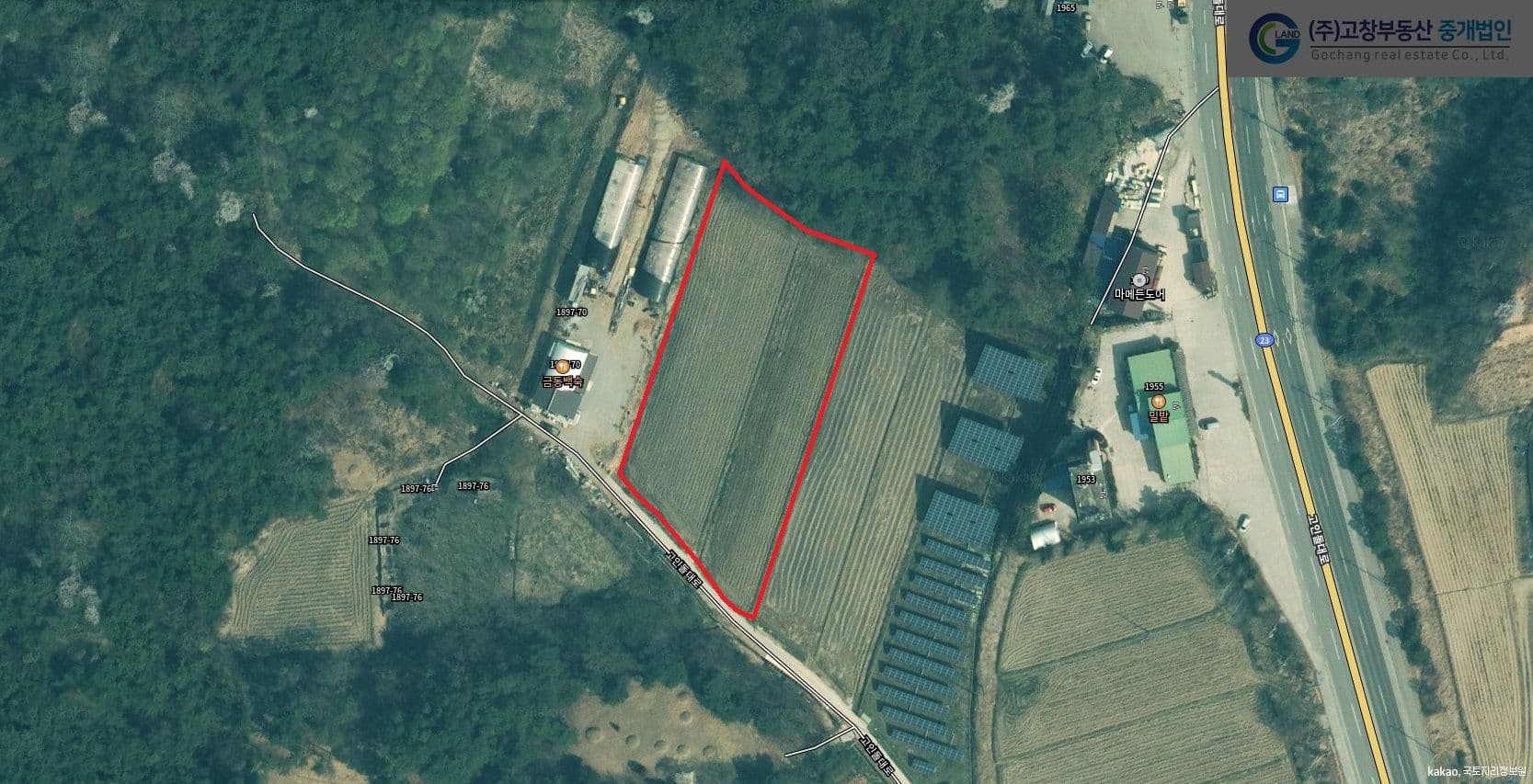 고창군 고창읍 성두리에 위치한 경지정리 일반농지