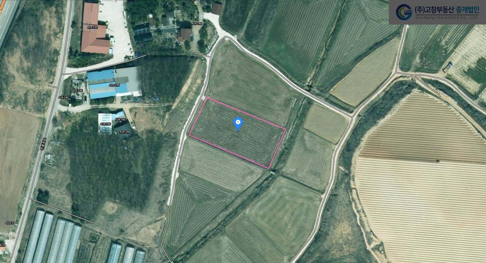 고창군 신림면 벽송리에 위치한 벼농사용 농지 2