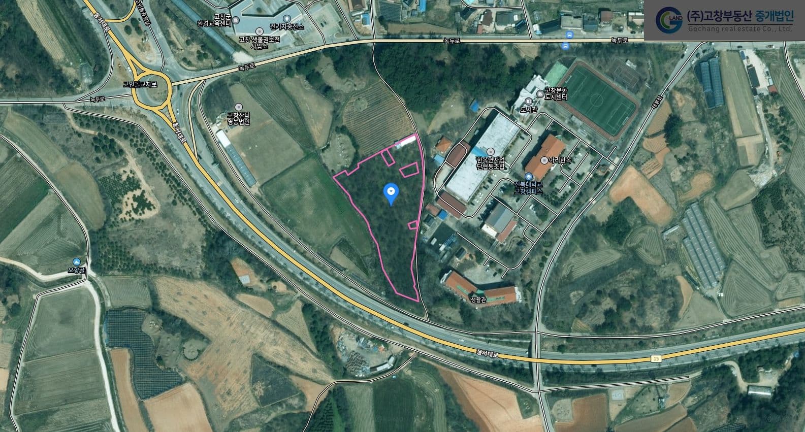 고창군 고창읍 도산리에 위치한 일반 밭농사용 농지