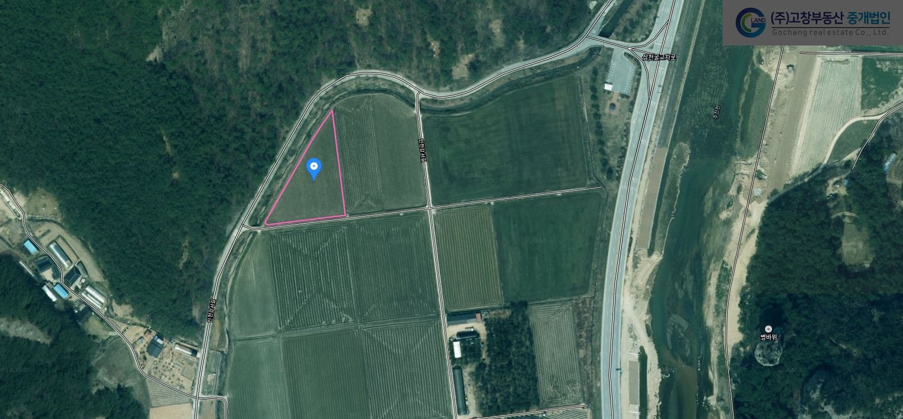 고창군 아산면 구암리에 위치한 벼농사용 농지 2