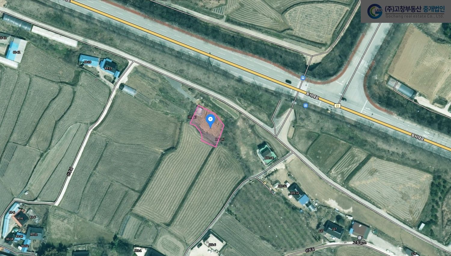 고창읍 월산리에 위치한 단독주택 건축 적합부지 2
