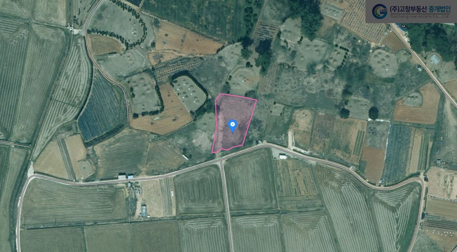고창군 신림면 송용리에 위치한 농업용 농지