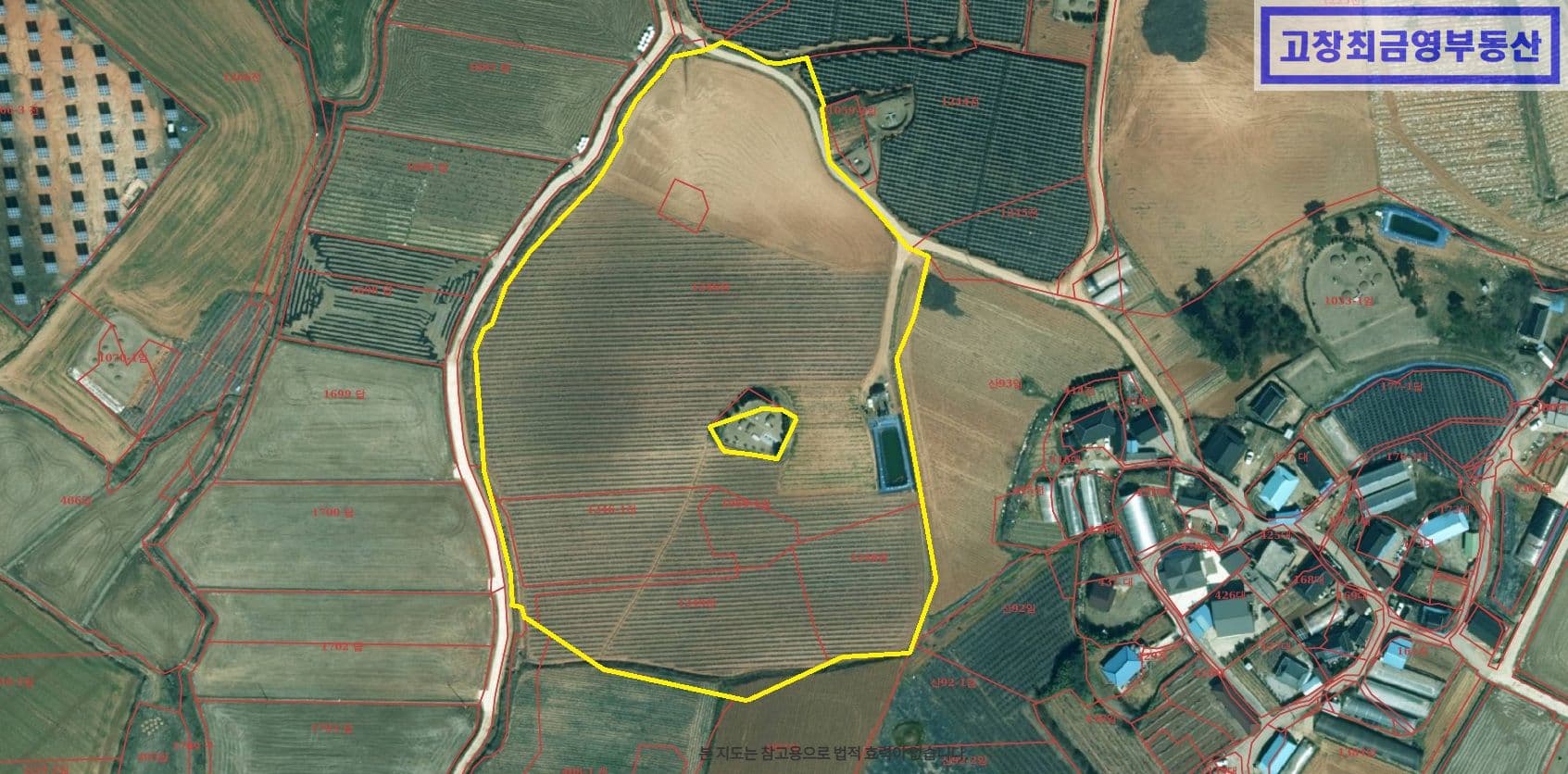 고창군 대산면 광대리에 위치한 밭농사용 대형 농지 3