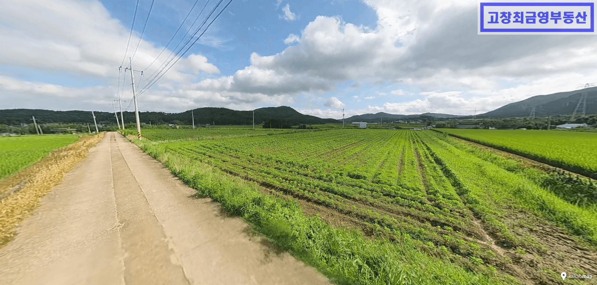 고창군 신림면 반룡리에 위치한 경지정리 필 벼농사용 농지 2곳 3764평